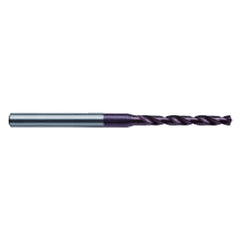 #55 Dia. x #55 Shank × 1 mm Flute Length × 38 mm OAL, 118°, TiAlN, Solid Carbide Drill - Exact Tool & Supply