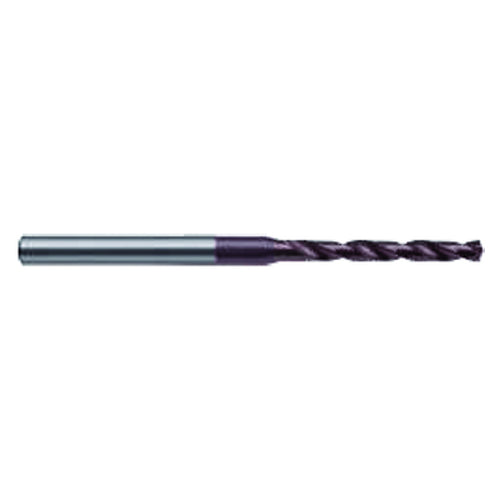 #70 Dia. x #70 Shank × 8 mm Flute Length × 38 mm OAL, 118°, TiAlN, Solid Carbide Drill - Exact Tool & Supply