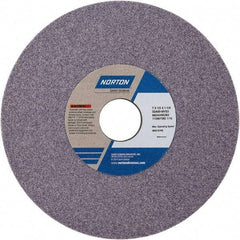 Norton - 7" Diam x 1-1/4" Hole x 1/2" Thick, K Hardness, 46 Grit Surface Grinding Wheel - Aluminum Oxide, Type 1, Coarse Grade, Vitrified Bond - Exact Tool & Supply