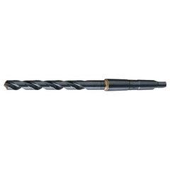 27/64 RHS / RHC HSS 118 Degree Radial Point General Purpose Taper Shank Drill - Steam Oxide - Exact Tool & Supply