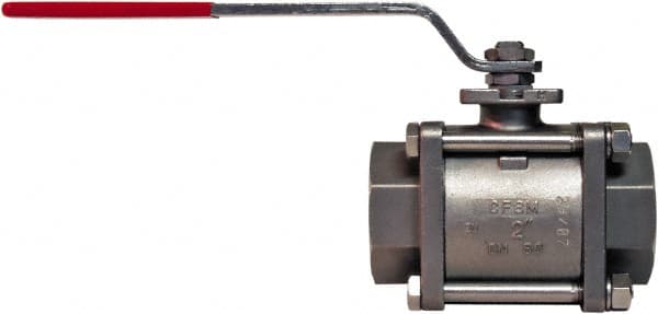 BONOMI - 1/2" Pipe, Full Port, Stainless Steel Steam Service Ball Valve - Exact Tool & Supply