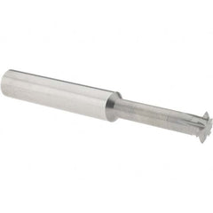 Accupro - 1/2° 1/2" Cut Diam, 0.109" Cut Width, 1/2" Shank, Solid Carbide Double-Angle Cutter - Exact Tool & Supply