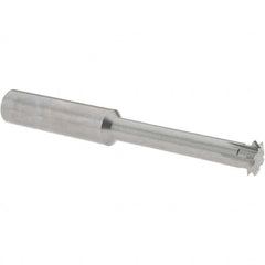 Accupro - 1/2° 1/2" Cut Diam, 0.109" Cut Width, 1/2" Shank, Solid Carbide Double-Angle Cutter - Exact Tool & Supply