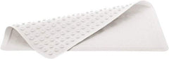 Rubbermaid - 28" Long x 16" Wide, Rubber Plumbed Wash Station Bath Tub Mat - White Matting - Exact Tool & Supply