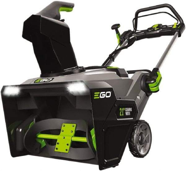 EGO Power Equipment - 21" Clearing Width Self Propelled Dual Port Snow Blower - 4 Forward Speeds, 1 Reverse Speed, Electric Start, 38" High x 22" Wide x 52" Deep - Exact Tool & Supply