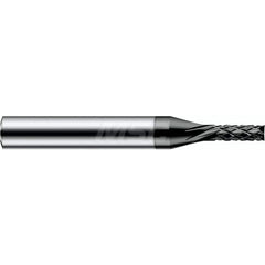 Harvey Tool - 1/16" Diam, 0.186" LOC, 1/8" Shank Diam, 6-Flute End Mill-End Diamond-Pattern Router Bit - Exact Tool & Supply