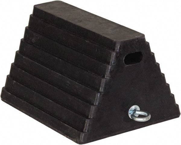 Buyers Products - 10" Wide x 6" High x 8" Deep, Rubber Wheel Chock - Exact Tool & Supply