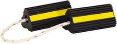 Buyers Products - 4" Wide x 8" High x 4" Deep, Rubber Wheel Chock - Exact Tool & Supply