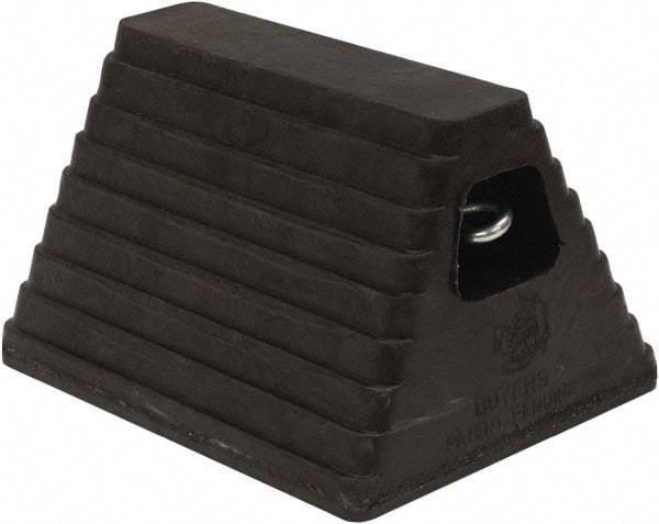 Buyers Products - 10" Wide x 6" High x 8" Deep, Rubber Wheel Chock - Exact Tool & Supply