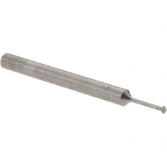 Accupro - 1/16° 1/16" Cut Diam, 0.031" Cut Width, 1/8" Shank, Solid Carbide Double-Angle Cutter - Exact Tool & Supply