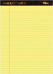 TOPS - 50 Sheet, 11 x 17", Legal/Wide (Style) Perforated Style Ruled Pads - Canary - Exact Tool & Supply