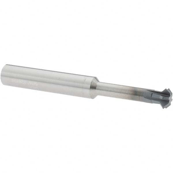Accupro - 5/16° 5/16" Cut Diam, 1/8" Cut Width, 5/16" Shank, Solid Carbide Double-Angle Cutter - Exact Tool & Supply