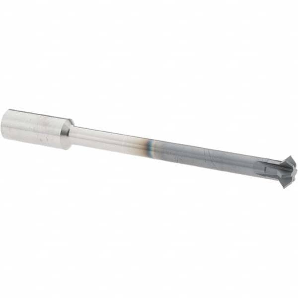 Accupro - 5/16° 5/16" Cut Diam, 1/8" Cut Width, 5/16" Shank, Solid Carbide Double-Angle Cutter - Exact Tool & Supply