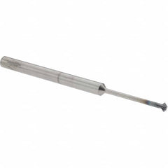 Accupro - 3/32° 3/32" Cut Diam, 0.047" Cut Width, 1/8" Shank, Solid Carbide Double-Angle Cutter - Exact Tool & Supply