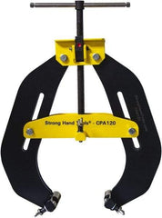 Strong Hand Tools - 11 Lb, 6" Max Opening, 6" Open Throat Depth, 2" Closed Throat Depth, Cantilever Clamp - Steel Jaw, T-Handle - Exact Tool & Supply