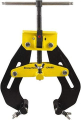 Strong Hand Tools - 17 Lb, 12" Max Opening, 12" Open Throat Depth, 4-1/2" Closed Throat Depth, Cantilever Clamp - Steel Jaw, T-Handle - Exact Tool & Supply