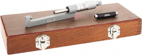 SPI - 2 to 3" Range, Mechanical Hub Micrometer - 0.0001" Graduation, 0.0002" Accuracy, Rotating Spindle - Exact Tool & Supply