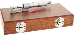 SPI - 0 to 1" Range, Mechanical Hub Micrometer - 0.0001" Graduation, 0.0001" Accuracy, Rotating Spindle - Exact Tool & Supply