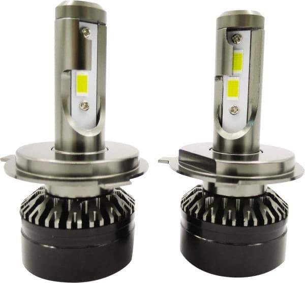 PRO-SOURCE - 5,000 Lumens, 12-24 VDC, H4 & 9003 LED Headlight - 6500K Cool White Color Scale, 30 Low/High Watt, 30,000 to 50,000 Average Life Hours - Exact Tool & Supply