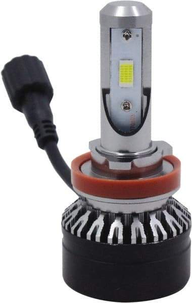 PRO-SOURCE - 5,000 Lumens, 12-24 VDC, H7 LED Headlight - 6500K Cool White Color Scale, 30 Low/High Watt, 30,000 to 50,000 Average Life Hours - Exact Tool & Supply