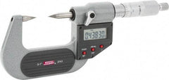 SPI - 1 Inch, Ratchet Stop, Electronic Point Micrometer - Accurate up to 0.0001 Inch, 30° Point Angle - Exact Tool & Supply