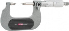 SPI - 1 Inch, Ratchet Stop, Mechanical Point Micrometer - Accurate up to 0.0001 Inch, 30° Point Angle - Exact Tool & Supply