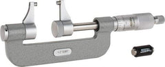 SPI - 1 to 2" Range, 0.001" Graduation, Mechanical Outside Micrometer - Ratchet Stop Thimble, Accurate to 0.00025" - Exact Tool & Supply