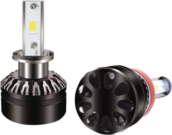 PRO-SOURCE - 5,000 Lumens, 12-24 VDC, H3 LED Headlight - 6500K Cool White Color Scale, 30 Low/High Watt, 30,000 to 50,000 Average Life Hours - Exact Tool & Supply