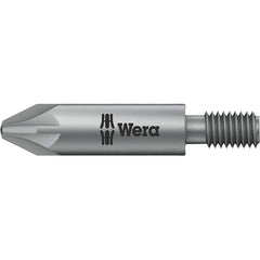 Wera - 5mm Drive, #2 Pozidriv Screwdriver Bit - 1-3/8" OAL - Exact Tool & Supply