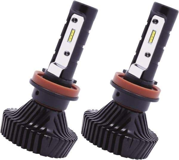PRO-SOURCE - 4,500 Lumens, 10-40 VDC, H8, H9 & H11 LED Headlight - 6500K Cool White Color Scale, 40 Low/High Watt, 30,000 to 50,000 Average Life Hours - Exact Tool & Supply
