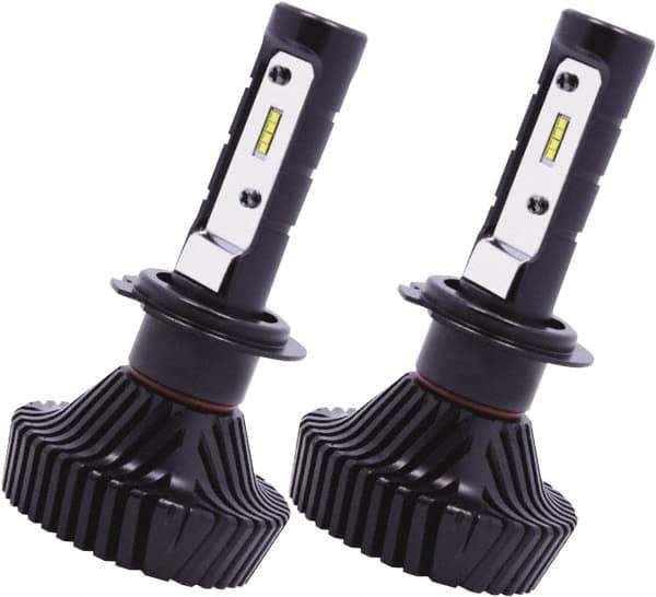 PRO-SOURCE - 4,500 Lumens, 10-40 VDC, H7 LED Headlight - 6500K Cool White Color Scale, 40 Low/High Watt, 30,000 to 50,000 Average Life Hours - Exact Tool & Supply
