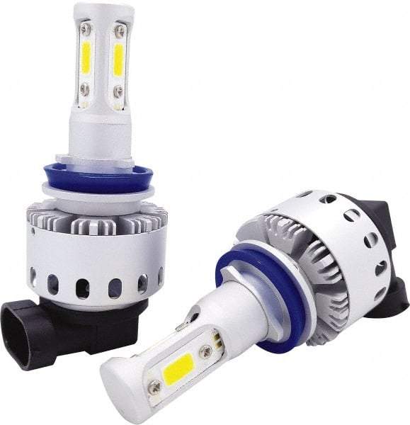 PRO-SOURCE - 5,000 Lumens, 12-24 VDC, H8, H9 & H11 LED Headlight - 6500K Cool White Color Scale, 45 Low/High Watt, 30,000 to 50,000 Average Life Hours - Exact Tool & Supply