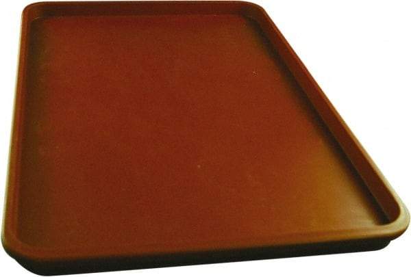 Made in USA - 14-1/4" Long x 9-1/2" Wide x 1-1/4" Deep Lid Tray - Polypropylene - Exact Tool & Supply