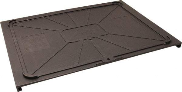 Made in USA - 17-1/2" Wide x 1" High, Gray Bin Cover - Use with Barracuda Box - Exact Tool & Supply