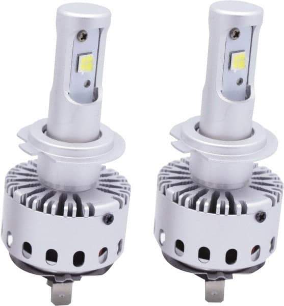 PRO-SOURCE - 8,000 Lumens, 12-24 VDC, H7 LED Headlight - 6500K Cool White Color Scale, 40 Low/High Watt, 30,000 to 50,000 Average Life Hours - Exact Tool & Supply