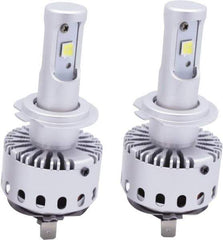 PRO-SOURCE - 8,000 Lumens, 12-24 VDC, H7 LED Headlight - 6500K Cool White Color Scale, 40 Low/High Watt, 30,000 to 50,000 Average Life Hours - Exact Tool & Supply