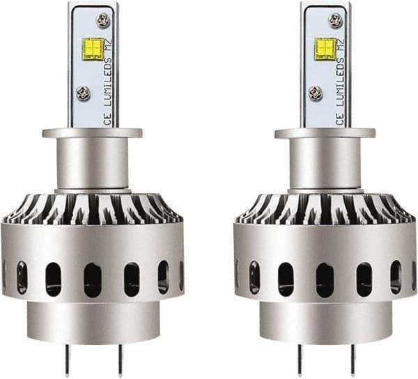 PRO-SOURCE - 8,000 Lumens, 12-24 VDC, H3 LED Headlight - 6500K Cool White Color Scale, 40 Low/High Watt, 30,000 to 50,000 Average Life Hours - Exact Tool & Supply