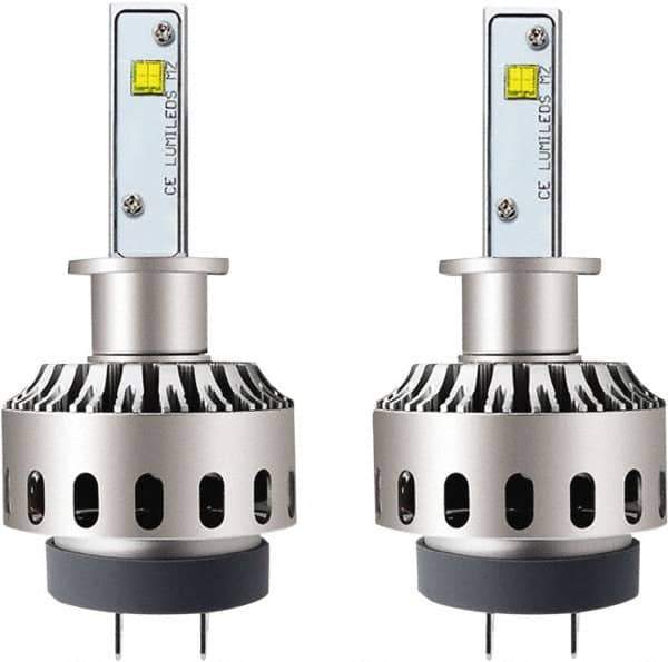 PRO-SOURCE - 8,000 Lumens, 12-24 VDC, H1 LED Headlight - 6500K Cool White Color Scale, 40 Low/High Watt, 30,000 to 50,000 Average Life Hours - Exact Tool & Supply