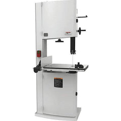 Jet - 20" Throat Capacity, Step Pulley Vertical Bandsaw - 2,530/4,850 SFPM, 3 hp, Single Phase - Exact Tool & Supply