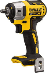 DeWALT - 3/8" Drive 20 Volt Mid-Handle Cordless Impact Wrench & Ratchet - 2,800 RPM, 0 to 3,200 BPM, 150 Ft/Lb Torque, Lithium-Ion Batteries Not Included - Exact Tool & Supply