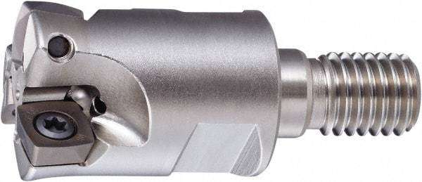 OSG - 33mm Cut Diam, 40mm Max Depth, M16 Modular Connection Indexable High-Feed End Mill - Screw Holding Method, PHC Insert, PHC Toolholder, Through Coolant - Exact Tool & Supply