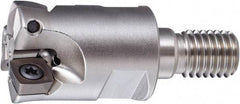 OSG - 33mm Cut Diam, 40mm Max Depth, M16 Modular Connection Indexable High-Feed End Mill - Screw Holding Method, PHC Insert, PHC Toolholder, Through Coolant - Exact Tool & Supply