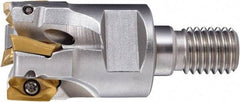 OSG - 18mm Cut Diam, 27mm OAL, Indexable Square Shoulder End Mill - ZD_T11... Inserts, M8 Modular Connection, 90° Lead Angle, Through Coolant, Series 78016 - Exact Tool & Supply