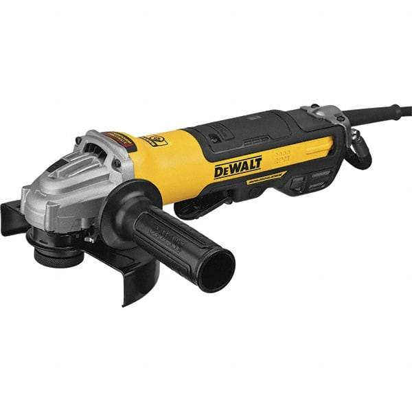 DeWALT - 5 & 6" Wheel Diam, 9,000 RPM, Corded Angle & Disc Grinder - 5/8-11 Spindle, 13 Amps - Exact Tool & Supply