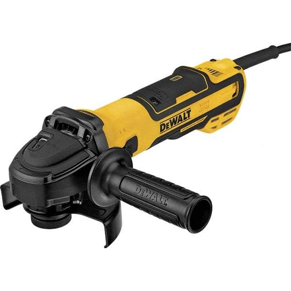 DeWALT - 5" Wheel Diam, 10,500 RPM, Corded Angle & Disc Grinder - 5/8-11 Spindle, 13 Amps - Exact Tool & Supply