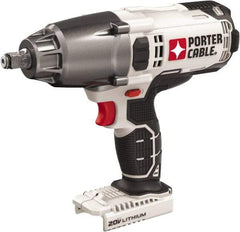 Porter-Cable - 1/2" Drive 20 Volt Mid-Handle Cordless Impact Wrench & Ratchet - 1,700 RPM, 330 Ft/Lb Torque, Lithium-Ion Batteries Not Included - Exact Tool & Supply