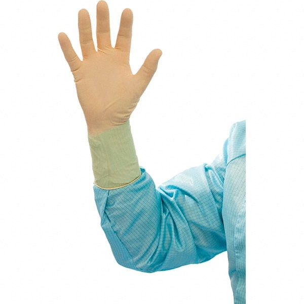 BioClean - Size 5.5, 6.69 mil, Cleanroom Grade, Powder Free Latex Disposable Gloves - Exact Tool & Supply