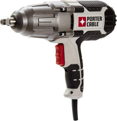 Porter-Cable - 1/2" Drive, 450 Ft/Lb Torque, Pistol Grip Handle, 2,600 RPM, Impact Wrench - 7 Amps, 12 Volts - Exact Tool & Supply