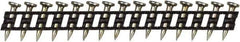 DeWALT - 11 Gauge 0.12" Shank Diam 0.73" Long Concrete Nails for Power Nailers - Steel, Yellow Zinc Finish, Smooth Shank, Angled Stick Plastic Collation, Round Head - Exact Tool & Supply