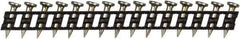 DeWALT - 11 Gauge 0.12" Shank Diam 0.68" Long Concrete Nails for Power Nailers - Steel, Yellow Zinc Finish, Smooth Shank, Angled Stick Plastic Collation, Round Head - Exact Tool & Supply